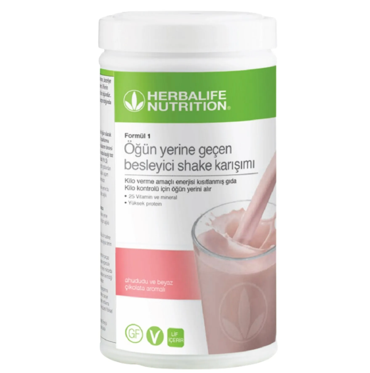 Herbalife Ahududu ve Beyaz Çikolatalı Shake Öğün Yerine Geçen Shake 550 Gr