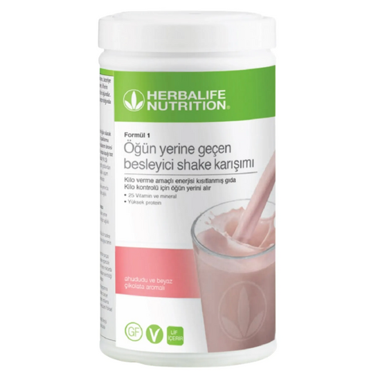 Herbalife Ahududu ve Beyaz Çikolatalı Shake Öğün Yerine Geçen Shake 550 Gr