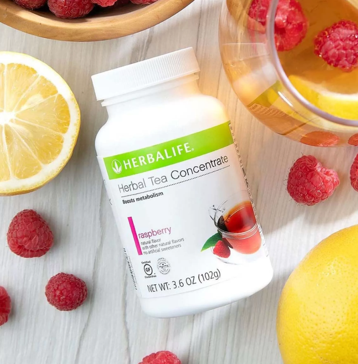 Herbalife Bitkisel Konsantre Çay 51 gr Ahududu Aromalı
