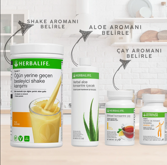 Herbalife Erkek Aşağı Kilo Kontrol Seti 2 Vitamin Destekli Set
