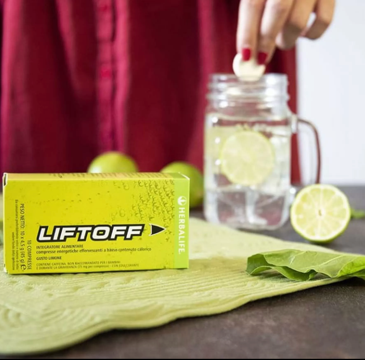 Herbalife Liftoff Efervesan Limon Aromalı İçecek